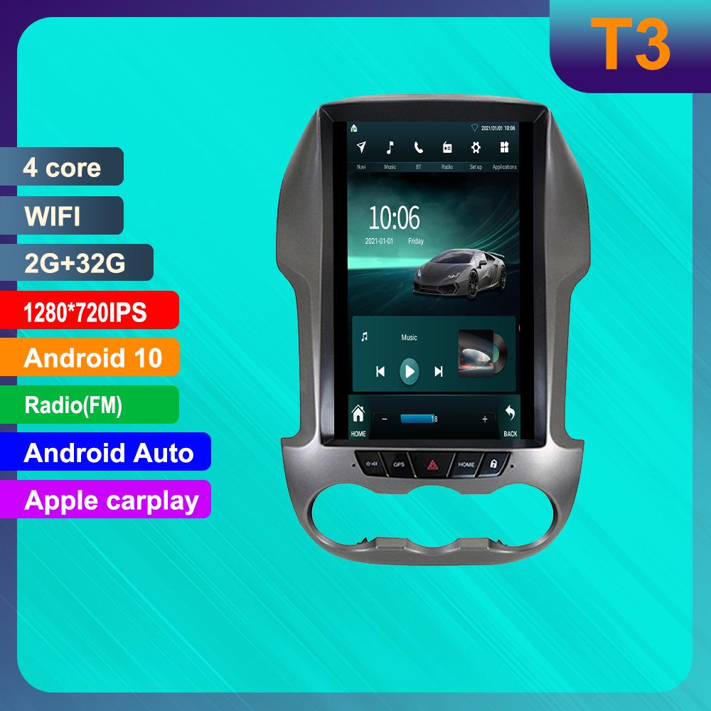 Ford Ranger Android Вертикальный Экран GPS Навигация с HD Камерой Заднего Вида и CarPlay