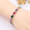 Multicolor Summer Accessories Simple Crystal Color Zircon Bracelet Colorfast Ladies Jewelry Colorful Bracelet.