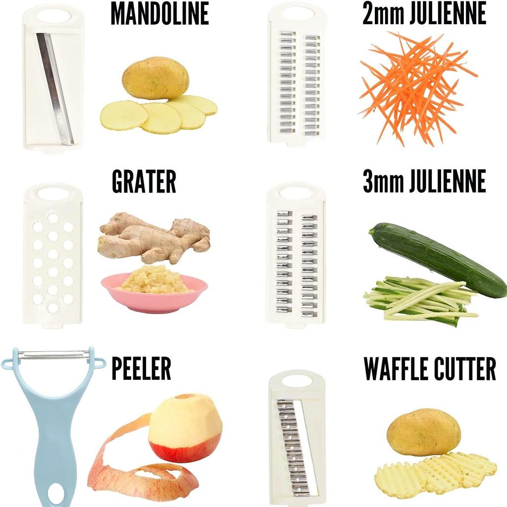 Многофункциональная овощерезка 5 в 1 для овощей и фруктов, картофелерезка, бытовой кухонный измельчитель, кухонная мандолина, овощерезка, гаджеты