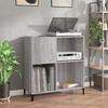 VidaXL Cabinet for Records Sonoma Grey 84.5x38x89 Cm Engineered Wood 832003