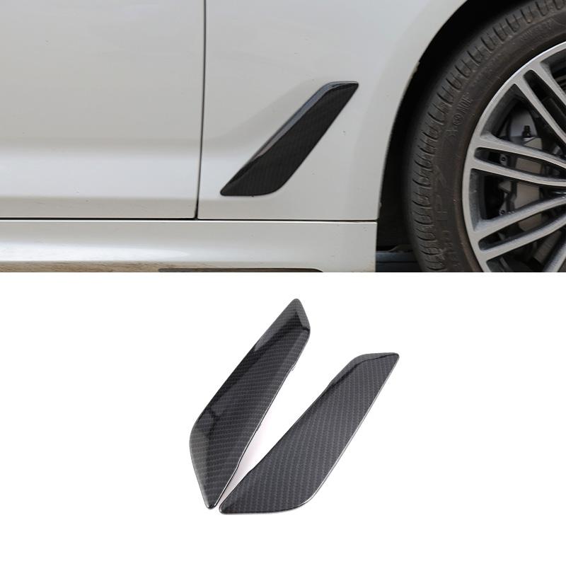 2 шт. боковые наклейки на кузов автомобиля, крышка вентиляционного отверстия, украшение на крыло, автоаксессуары для BMW 5 серии G30 G38 2018-22 528li 525li
