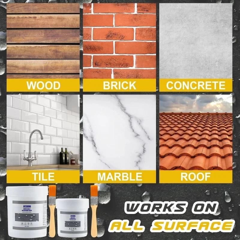 Невидимый водостойкий агент, прозрачное герметизирующее покрытие, 30/100/300 г, непротекающий клей, сильный герметик, инструменты для ремонта туалета