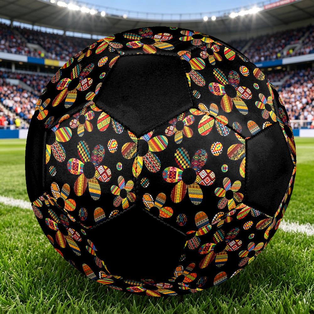 1pc Colorful Floral Patterns Outdoor Sports Football, Size 5, Comfortable And Durable Feel,Gift yy2606042