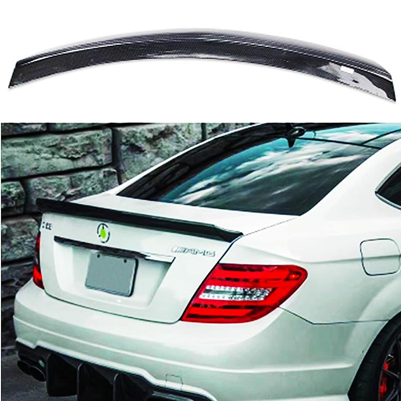 Для 2007-2014 Mercedes-Benz C-Class W204 C180 C200 C260 C300 C63 4 двери купе карбоновый задний багажник крышка автомобиля спойлер крылья