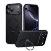 Магнитный чехол с рисунком под карбон и вращающейся на 360° подставкой для iPhone 17 Pro Max 16 Plus 15 14 13 12. Удобный захват, тонкая накладка