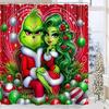 Рождественская мультяшная занавеска для ванной и душа, водонепроницаемая тканевая занавеска для ванной с 12 крючками, подсолнух, домашний декор, бесплатная доставка