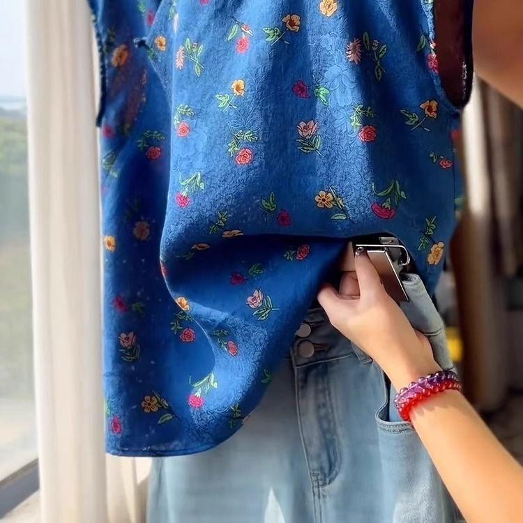 Summer Summer Shirt Women's Outer Short-sleeved T-shirt Top Popular Style Thin Style Trendy