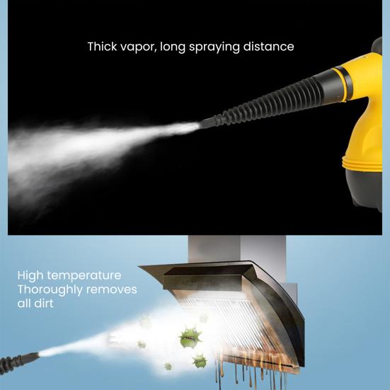 Ручной отпариватель с резервуаром для воды Нескользящая конструкция ручки Запуск одной кнопкой Очистка паром Широко используемый мощный пароочиститель