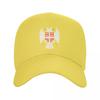 Personalized Serbian Eagle Coat Of Arms Baseball Cap Women Unisex Breathable Serbian Flag Dad Hat Outdoor Snapback Caps