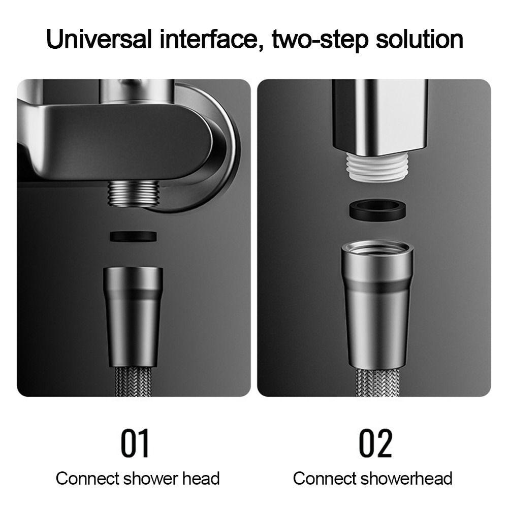 1.5/2 Meter Universal Interface Handheld Shower Hose Bath Shower Nylon Pipe  Bathroom Accessories