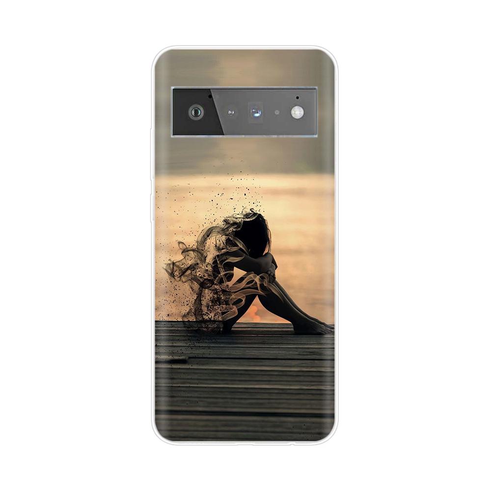 For Google Pixel 6 Pro Case Silicone Soft Clear TPU Phone Cover for Google Pixel6 Pixel 6 Pro 6A Case Pixel6A Cover Bumper Coque