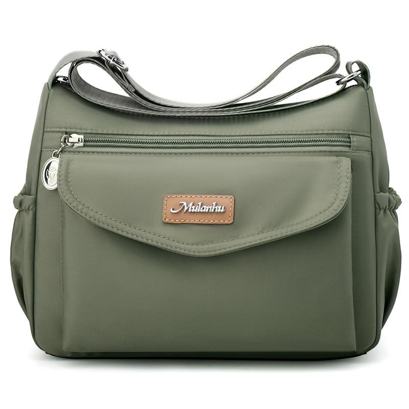 Женская сумка из нейлоновой ткани 2025 осень новый стиль на плечо мессенджер сумка для покупок многосекционная повседневная сумка для мамы