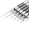 6Pcs/set Nail Art Liner Brushes Nail Art Design Brush Striping Thin Long Lines Dotting Drawing Pen UV Gel Polish Painting Brushes