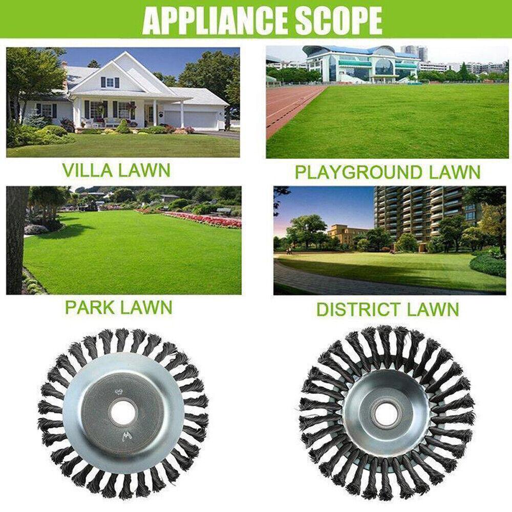Steel Weed Trimmer Brush Grass Cutting Head Lawn Mower Blades for Gasoline Engines Durable Gardening Accessory