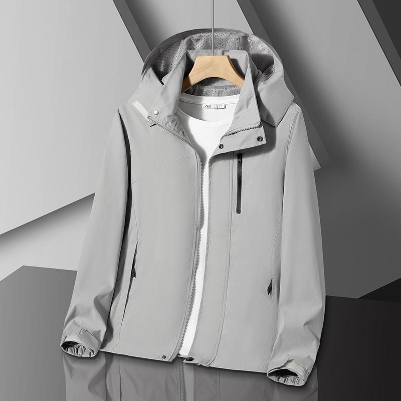 Jacket Men's Jacket Men's Work Jacket Spring and Autumn Jacket Work Jacket Men's Loose Outdoor Leisure