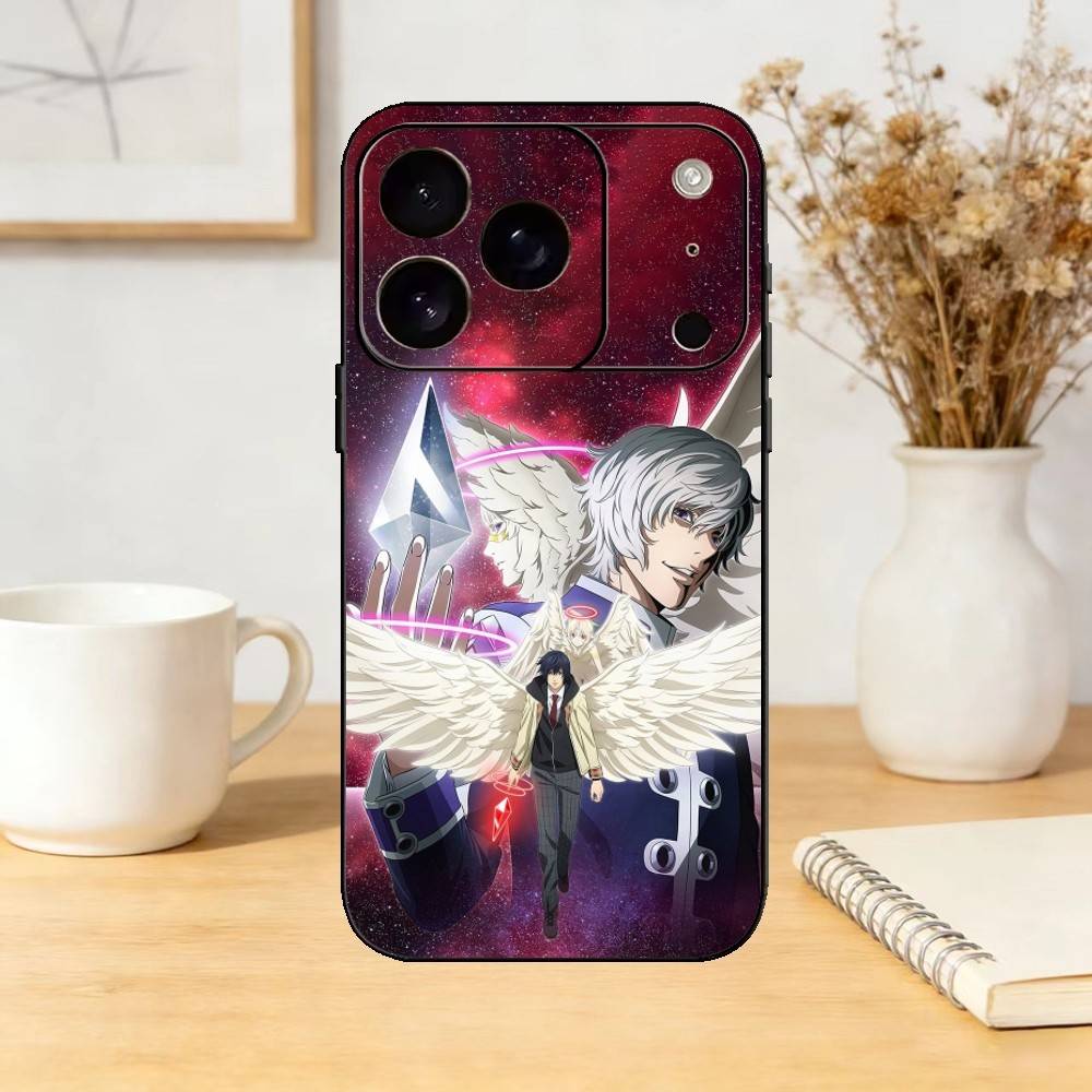 Platinum End M-Mirai Phone Case For iPhone 17,16,15,14,13,12,11 Plus,Pro Max,SE4Soft Silicone Black Cover