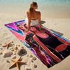 Neon Cityscape Stylish Digital Printing Beach Towel Quick Drying Absorbent Blanket For Beach Pool Gym Travel Christmas Gift C9211653