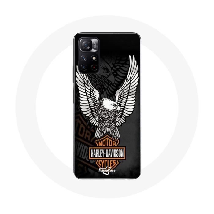 Case - MANIACASE - Xiaomi Redmi Note 11s 5G - Soft - Eagle Logo Harley Davidson - White