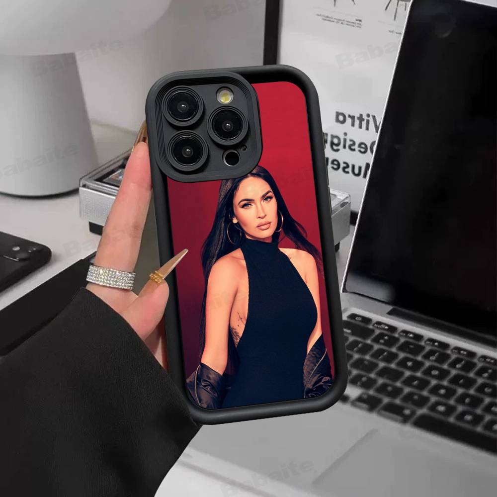 Винтажный Чехол Для Телефона Megan F-Fox Для IPhone 17 16 15 14 Plus 13 12 11 Pro Max Силиконовый Чехол