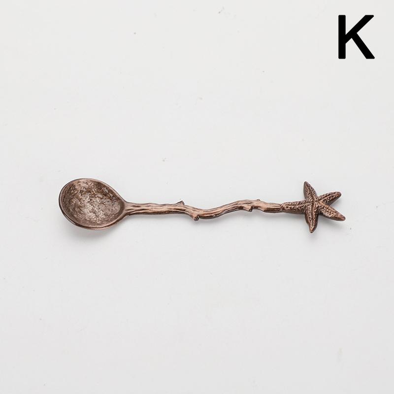 1PC Vintage Spoon Ice Cream Spoon For Coffee Tea Gift For Souvenir Dragonfly Stars Design