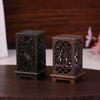 Alloy Censer Incense Holder Square Cylinder Vertical Incense Burner Indoor Aromatherapy Home Ornament Chinese Inense Burners