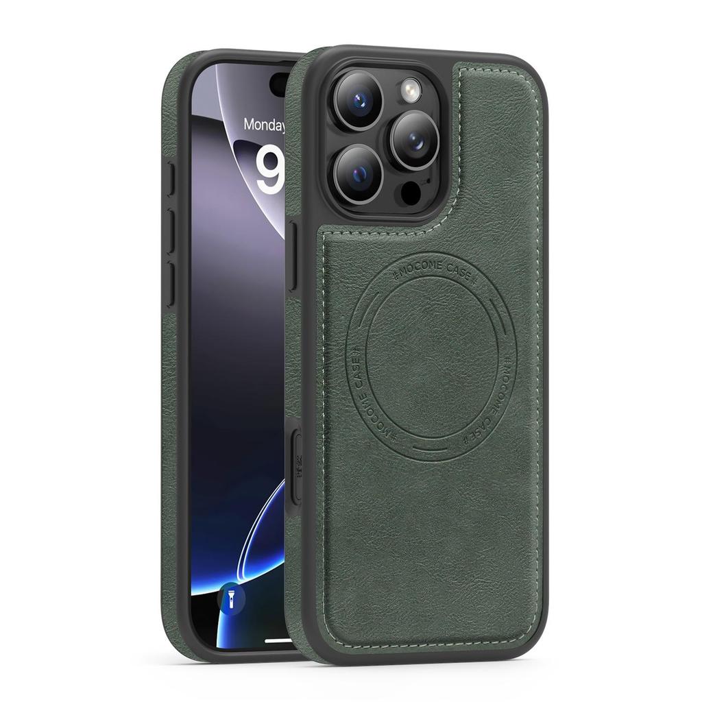 Роскошный чехол-бампер с магнитной застежкой из коровьей кожи для iPhone 17 Air 16 PM 15 Pro Max Samsung S25 S24 S23 Ultra Google Pixel 10 Противоударный защитный чехол