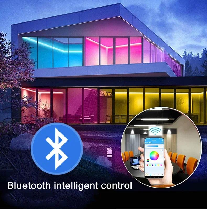 5V USB Waterproof Neon Strip Light RGB Neon LED Strip Bluetooth App With Remote Control RGB Strip For Indoor Outdoor Home Decor