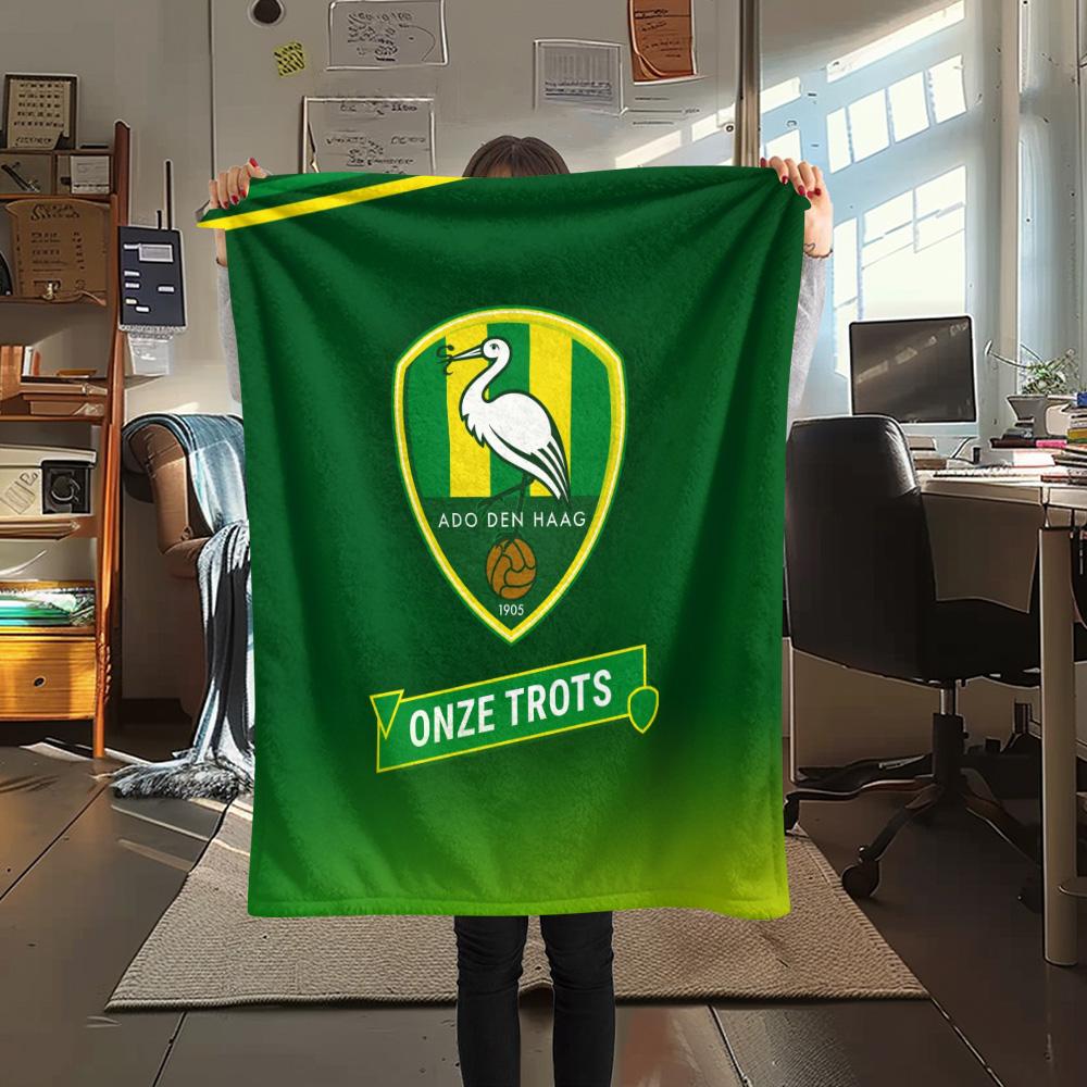 The Hague Football Club Print Flannel Blanket, High quality Comfortable for All Seasons, Home Decor, Warmth and Comfort