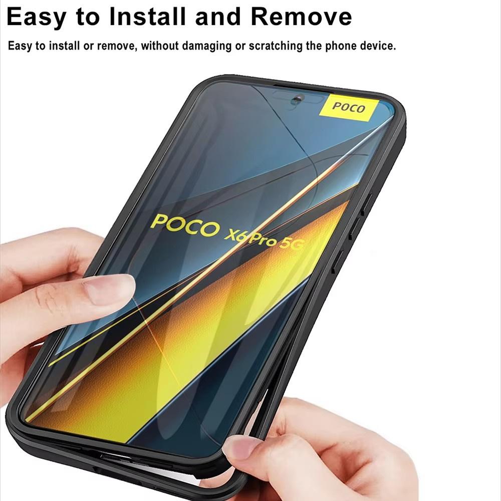 360 Полный Защитный Чехол Для Телефона Для Xiaomi POCO X6 F6 Pro 5G Чехлы Armor для POCO X7 X5 X4 X3 M4 X3NFC F5 F3 C65 M6 4G Чехол