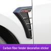 Universal Shark Fin Side Air Outlet Hood Fender Sticker for Car Decoration.