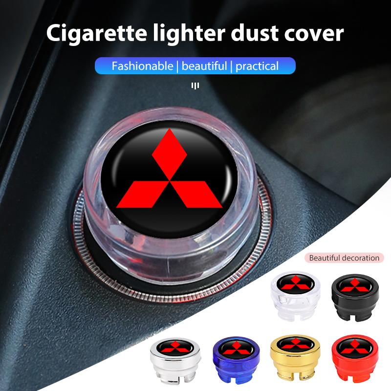 cxdjmy1 For Mitsubishi 1/2PCS Car Cigarette Lighter Cover Button Protector Dust Cap Auto Accessories Lancer ASX Pajero Mirage Attrage