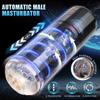 2024 New Automatic Male Masturbator 5 Thrust Rotation 10 Vibration Hands-Free Pocket Pussy Stroker 3D Realistic Sleeve Adult Sex Toy Men Gift