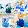 Silicone Fondant Molds Crystal Aroma Stone Mold 3D Iceberg Crystal Column DIY Tool