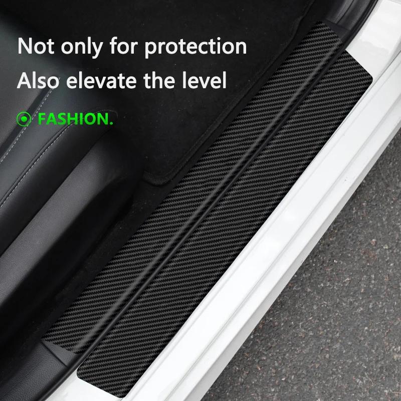 Car Door Sill Threshold Stickers Protector Strips Styling Accessories For Mercedes Benz A C E S G Class GLC CLE CLA GLB GLS W177 PA1