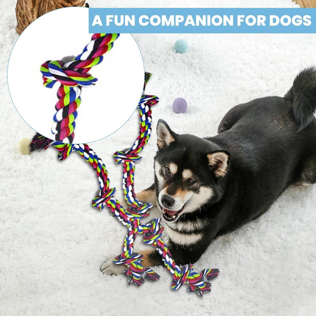 Тяжелая игрушка для собак, агрессивных любителей жевать – прочные жевательные игрушки для крупных собак, отлично подходят для перетягивания каната и чистки зубов