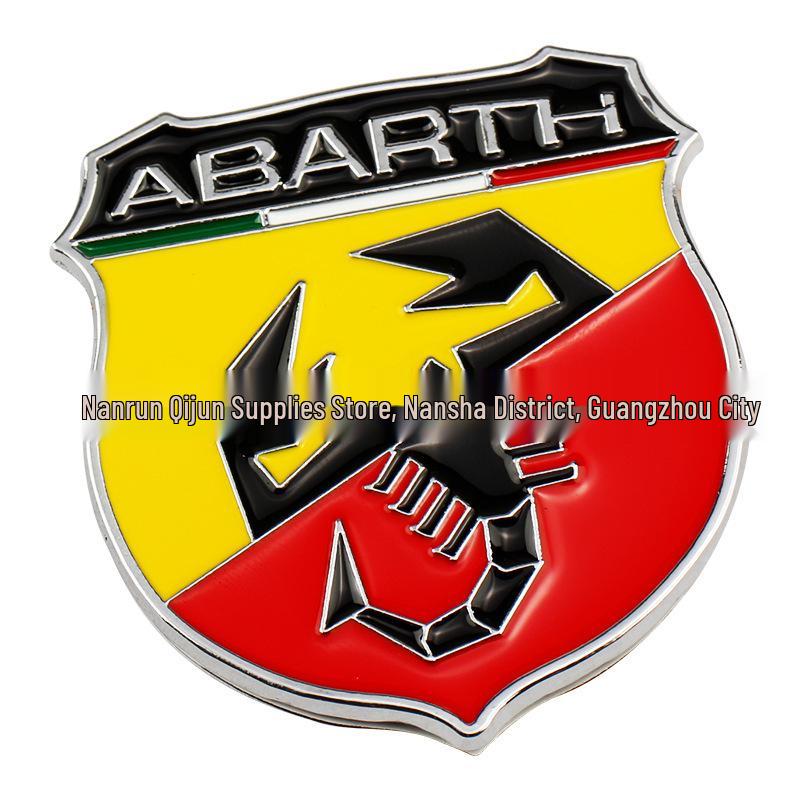 Наклейка на автомобиль Abarth Scorpion Итальянский флаг - Подходит для Fiat
