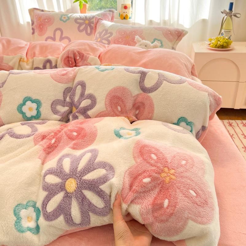 1 шт. Супер теплое пододеяльник для зимы, толстый мягкий фланелевый коралловый флис, пододеяльник 220x240 см, покрывало для кровати размера "queen" (без наволочки)