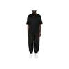Emporio Armani Ss25 Однотонный пуловер с круглым вырезом свободного кроя с коротким рукавом мужские топы черные EM001035-AF13747-UC001