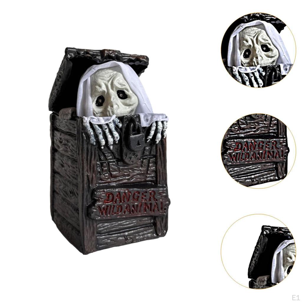 Электрическое Хэллоуин Украшение Светящееся Внутри Красное и Движущееся для Дома Газонной Композиции Снаружи