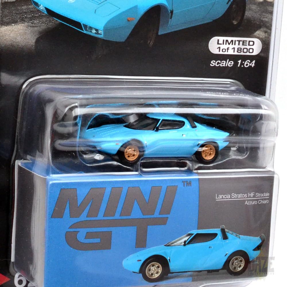 MINI GT Масштаб MiJo TOYS LANCIA STRATOS HF STRADALE MiJo Ограниченная серия Lancia Stratos HF Stradale Azzurro Chiaro 164 - (СВЕТЛО-ГОЛУБОЙ) (Светло-синий)