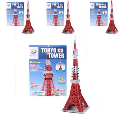 Big Dream Tokyo Tower 3D Трехмерная головоломка 4P Набор Корея 3D головоломка