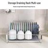 Upgraded 304 Stainless Steel Countertop Dish Rack