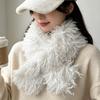 Windproof Winter Scarf Thicken Neck Warmer Fashion Plush Scarf  Winter