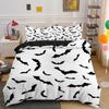 Halloween Flying Vampire Bedding Set Bats Duvet Cover Witchcraft Magic Comforter Cover Single Double King Polyester Quilt Cover