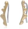 Skagen Women's Liquid Metal Gold-Tone Stainless Steel Crawler Earrings, SKJ1773710