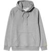 Carhartt WIP Однотонная толстовка с капюшоном на шнурке и длинным рукавом для мужчин Серая I033661-00M-XX
