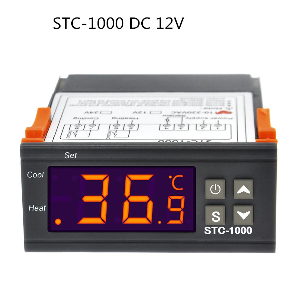 STC-3028 STC-1000 Регулятор температуры Термостат 12 В 24 В 220 В Термостат и нагреватель Охладитель Управление Инкубатором