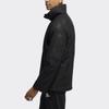 adidas Новогодняя серия флисовая куртка с капюшоном с принтом Мужские куртки черные GG0776