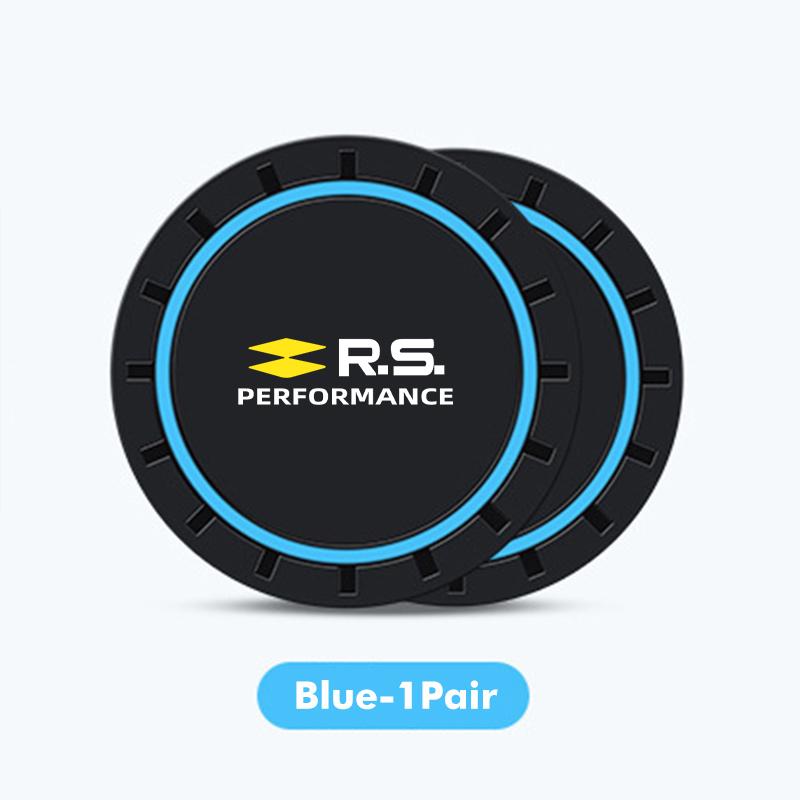 2pcs Silica Gel Car Coaster Water Cup Holder Anti Slip Pad Mat For Renault Dacia Duster Megan Zoe Scenic Koleos Fluence Sandero WW9