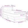 Box Spring Bed with Headboard Light Gray 200 x 80 cm Velvet